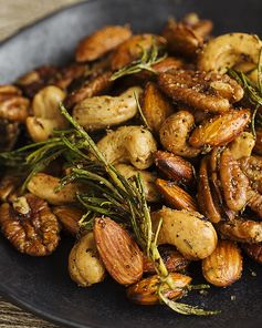 Spicy Fried Mixed Nuts