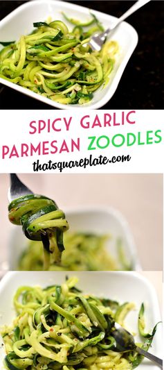 Spicy Garlic Parmesan Zoodles