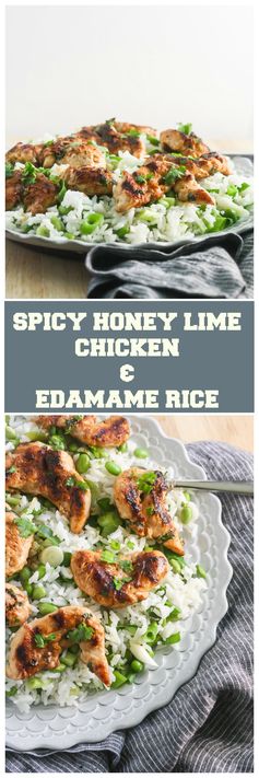 Spicy Honey Lime Chicken & Edamame Rice