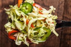 Spicy Lime and Jalapeño Coleslaw