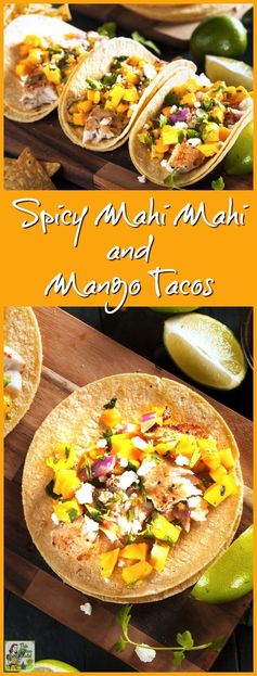 Spicy Mahi Mahi and Mango Tacos