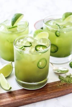 Spicy Matcha Margaritas