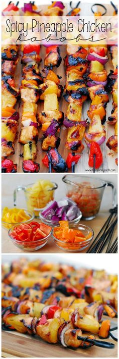 Spicy Pineapple Chicken Kabobs