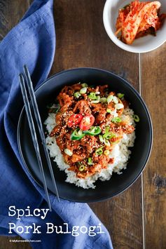 Spicy Pork Bulgogi Rice Bowl