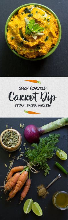 Spicy Roasted Carrot “Hummus”: Veggie Dip