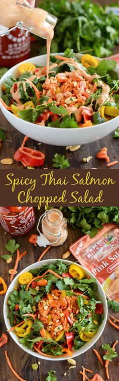 Spicy Thai Salmon Chopped Salad