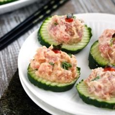 Spicy Tuna Bites (Low Carb, Low Calorie, Low Fat, High Protein & GF