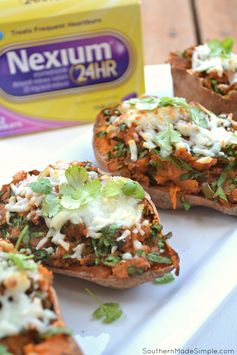 Spicy Twice Baked Sweet Potatoes