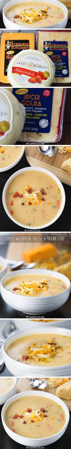 Spicy Wisconsin Cheese & Bacon Soup