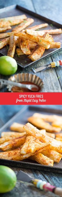 Spicy Yuca Fries with Garlic Sauce