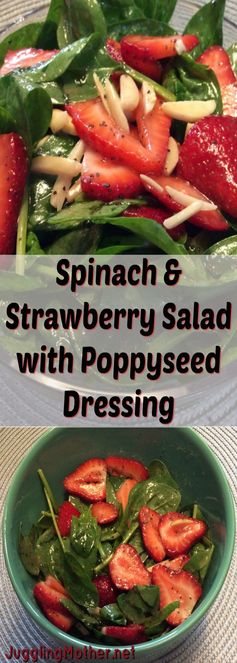 Spinach & Strawberry Salad with Poppy Seed Dressing