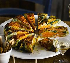 Spinach & sweet potato tortilla