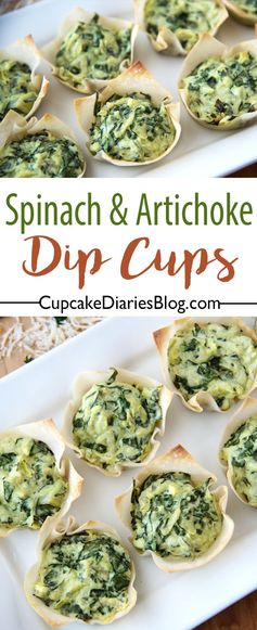 Spinach and Artichoke Dip Cups