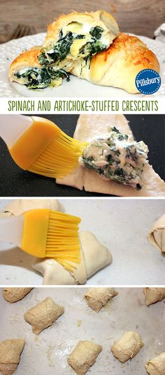 Spinach and Artichoke-Stuffed Crescents