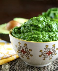 Spinach and Avocado Dip (Raw, Vegan, Gluten-Free, Dairy-Free, Paleo-Friendly