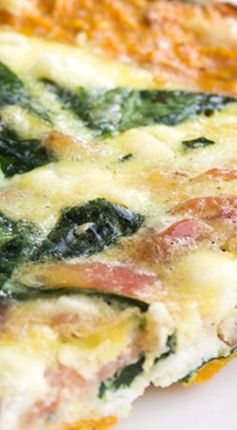 Spinach and Bacon Quiche with Sweet Potato Crust