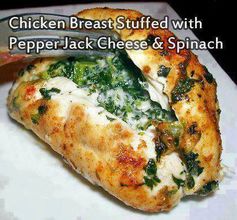 Spinach and Cheese Stuffed Chicken Breasts