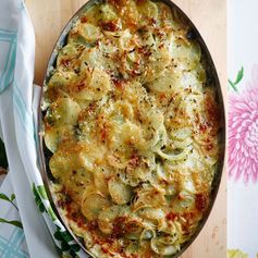 Spinach and Potato Gratin