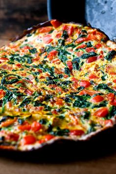 Spinach and Red Pepper Frittata