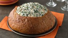 Spinach Dip in Bread Bowl