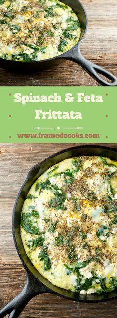 Spinach Feta Oven Frittata