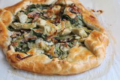 Spinach Mushroom and Artichoke Galette