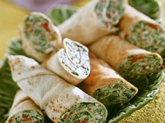 Spinat-Käse-Wraps