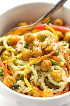 Spiralized Rainbow Quinoa Power Salad