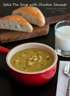 Split Pea Soup with Chicken Sausage