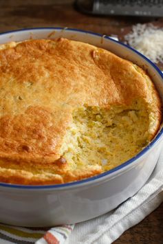 Spoonbread With Cheese and Scallions