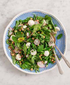 Spring greens salad