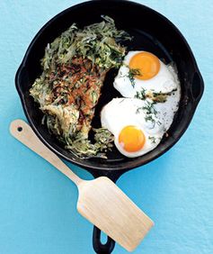 Spring Hash With Eggs Sunny-Side Up