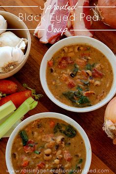 Sprouted Black Eyed Pea Soup