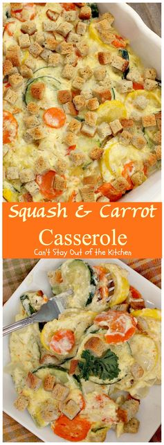 Squash and Carrot Casserole