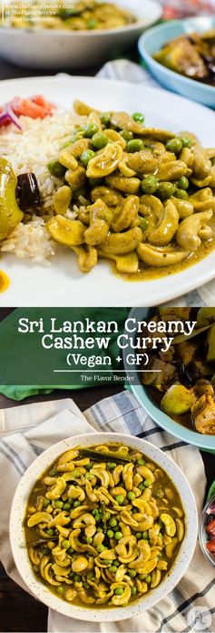 Sri Lankan Creamy Cashew Curry (Vegan