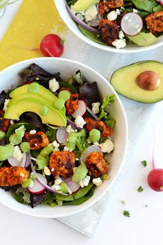 Sriracha Chicken Salad with Blue Cheese and Green Goddess Dressing