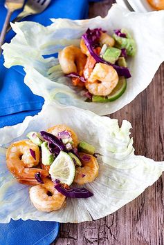 Sriracha Lime Shrimp Lettuce Wraps