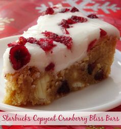 Starbucks Copycat Cranberry Bliss Bars