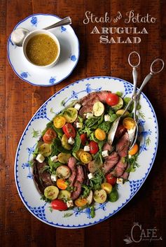 Steak and Potato Arugula Salad