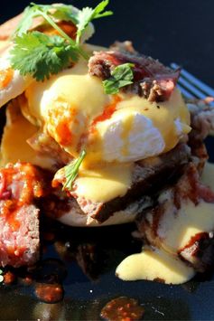 Steak Eggs Benedict with Chipotle-Lime Hollandaise