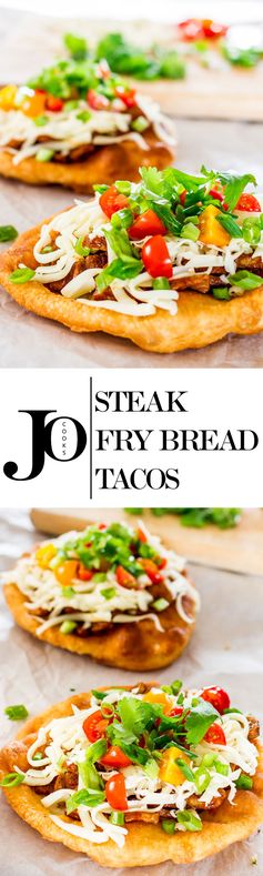 Steak Fry Bread Tacos