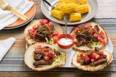 Steak Gyros & Corn on the Cob with Tzatziki Sauce & Spiced Butter