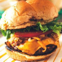 Steakhouse Cheeseburgers with Caramelized Onions