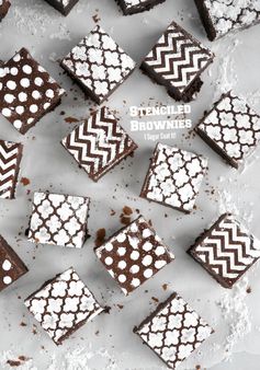 Stenciled Brownies (Tutorial Tuesday