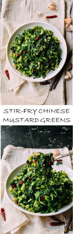 Stir-fried Chinese Mustard Greens (Xuelihong