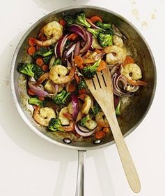 Stir-Fried Shrimp and Broccoli