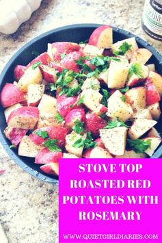 Stove Top Roasted Red Potatoes with Rosemary