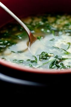 Stracciatella With Spinach