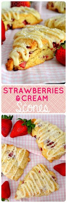 Strawberries & Cream Scones