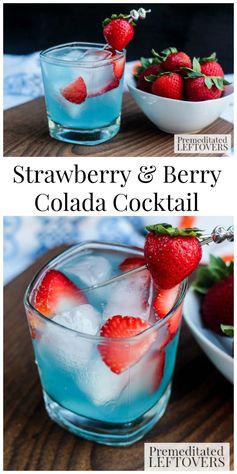 Strawberry & Berry Colada Cocktail